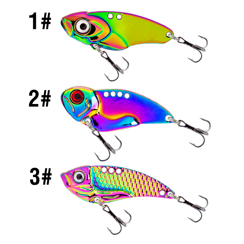 3PCS Metal Colorful VIB Lure 5 - Jigger Double Sided reseña y precio