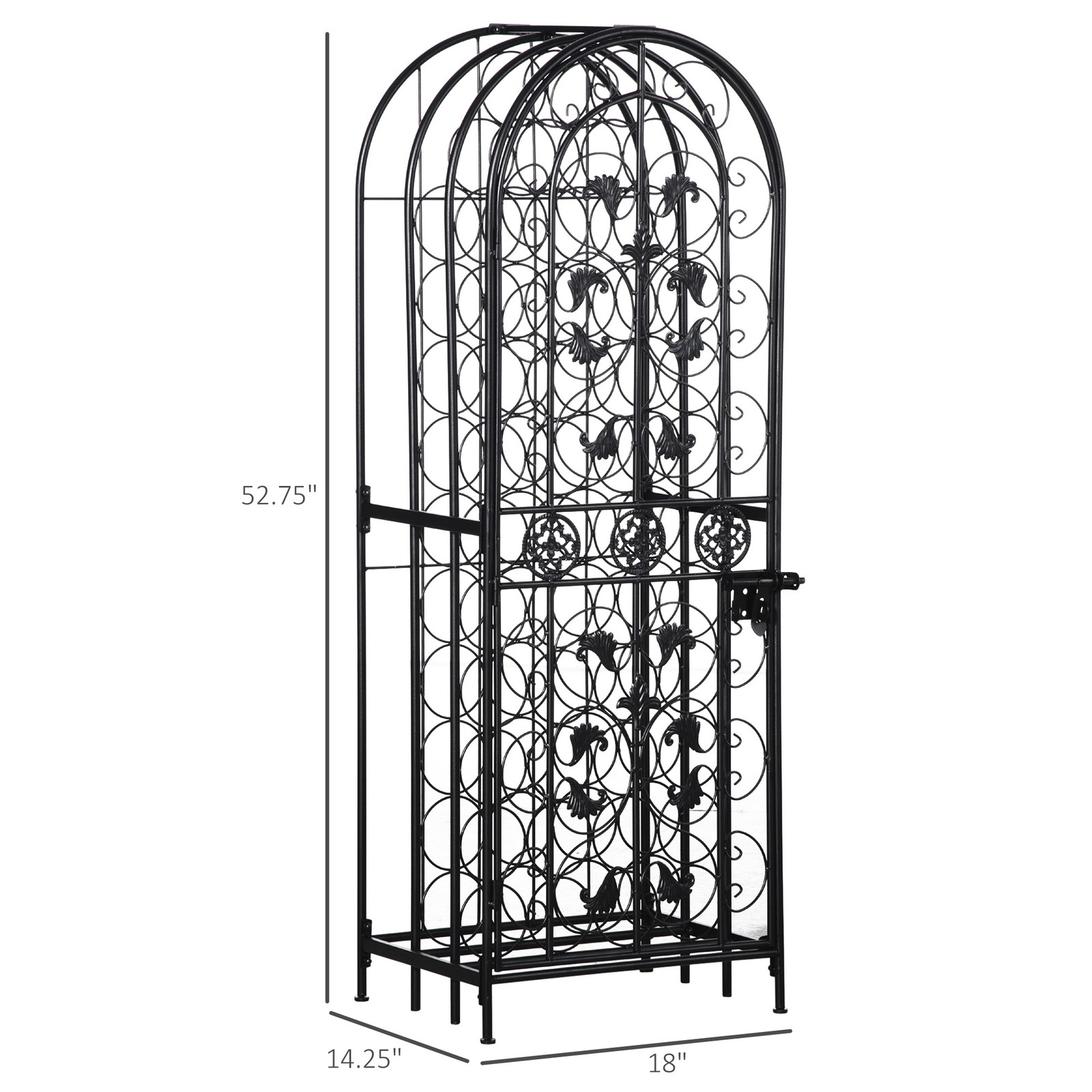 Free Standing Wine Rack 45 Bot - Home Bar And Cabinet reseña y precio