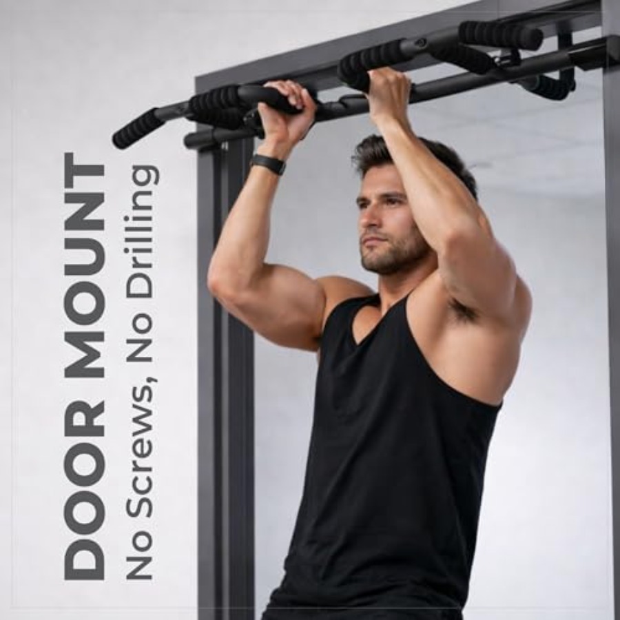 Doorway Pull Up Bar Set with S - Home Bar Set reseña y precio