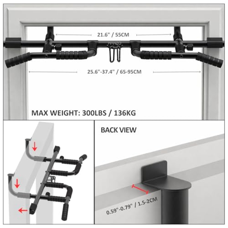 Doorway Pull Up Bar Set with S - Home Bar Set reseña y precio