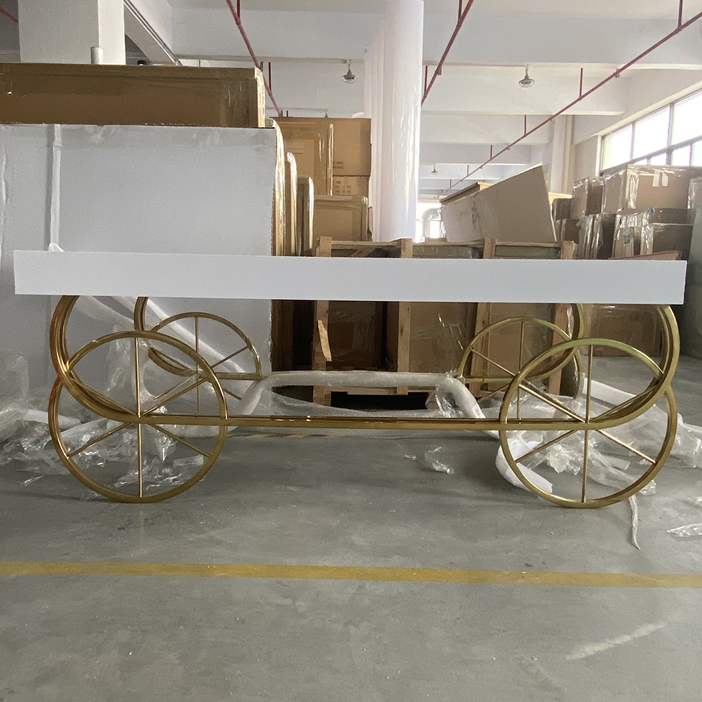 Custom Event Candy Cart with G - Bar Cart Gold reseña y precio