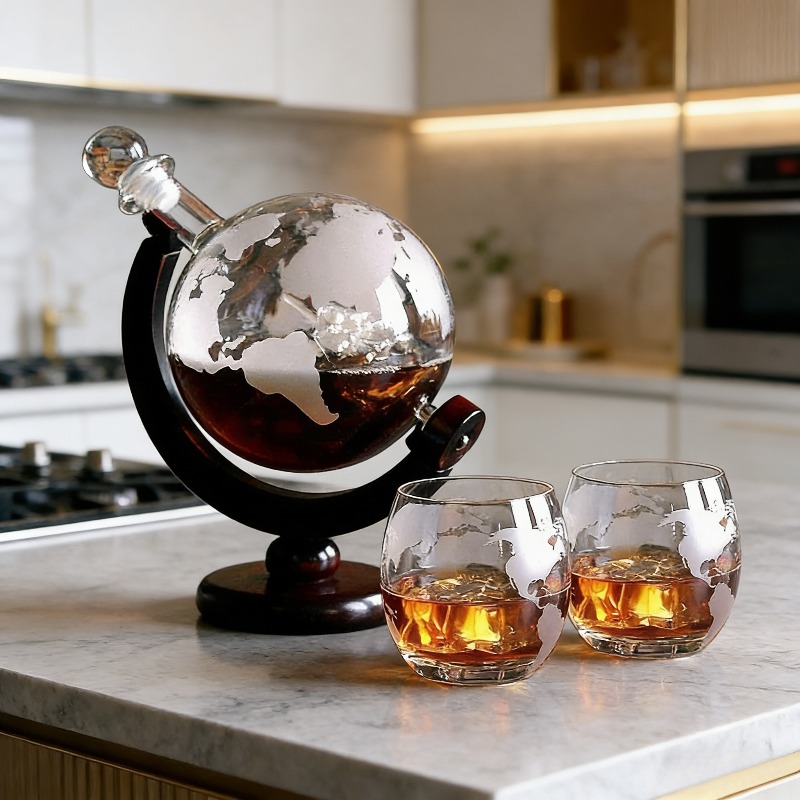 Creative Globe Decanter Set wi - Decanter Globe Set reseña y precio