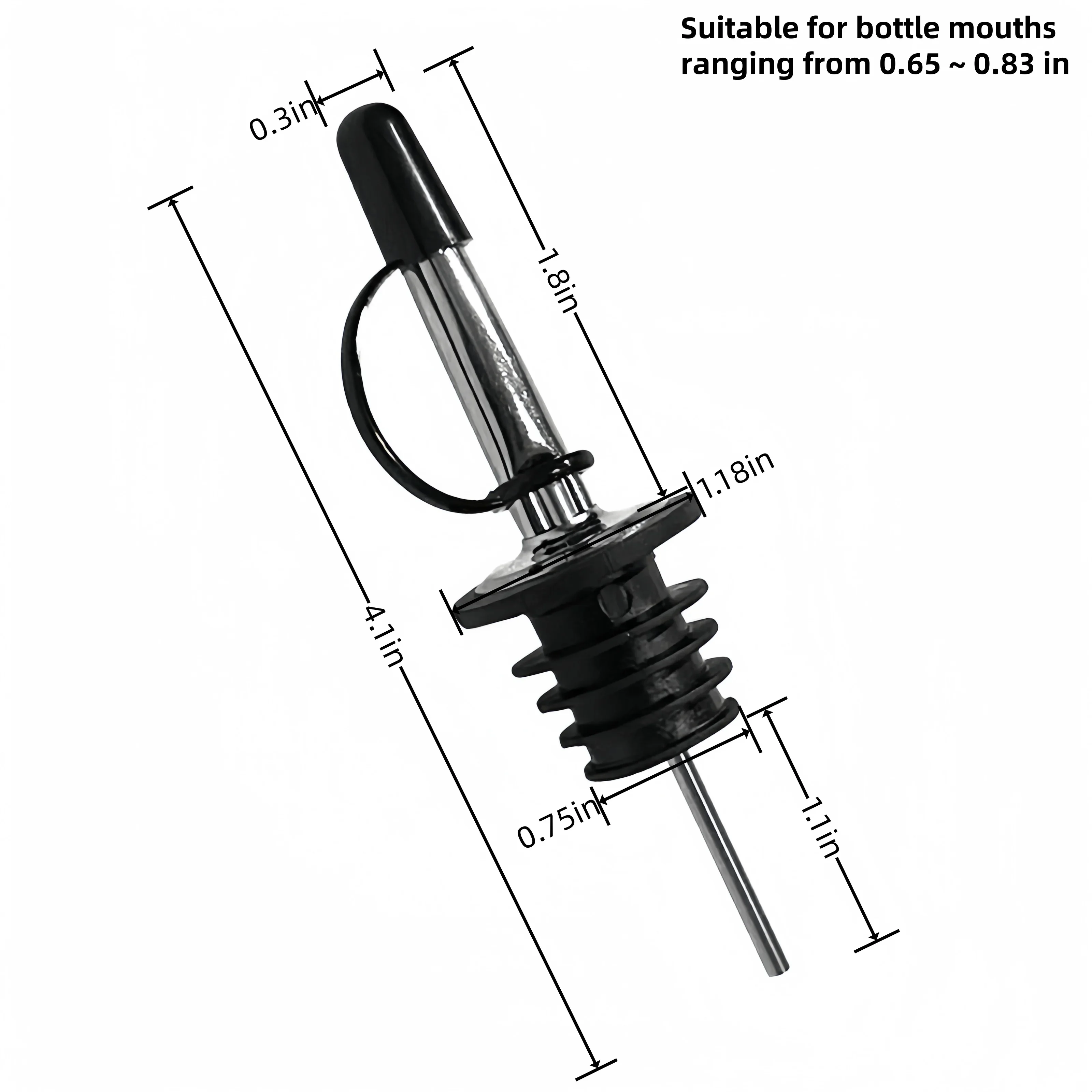 Stainless Steel Wine Pourer Ol - Speed Pourer Cap reseña y precio