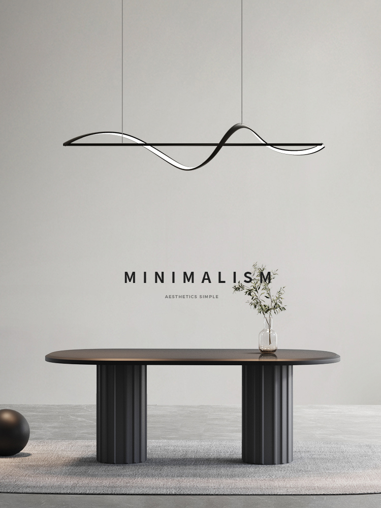 Modern Minimalism Curve Led Pe - Home Bar Word reseña y precio