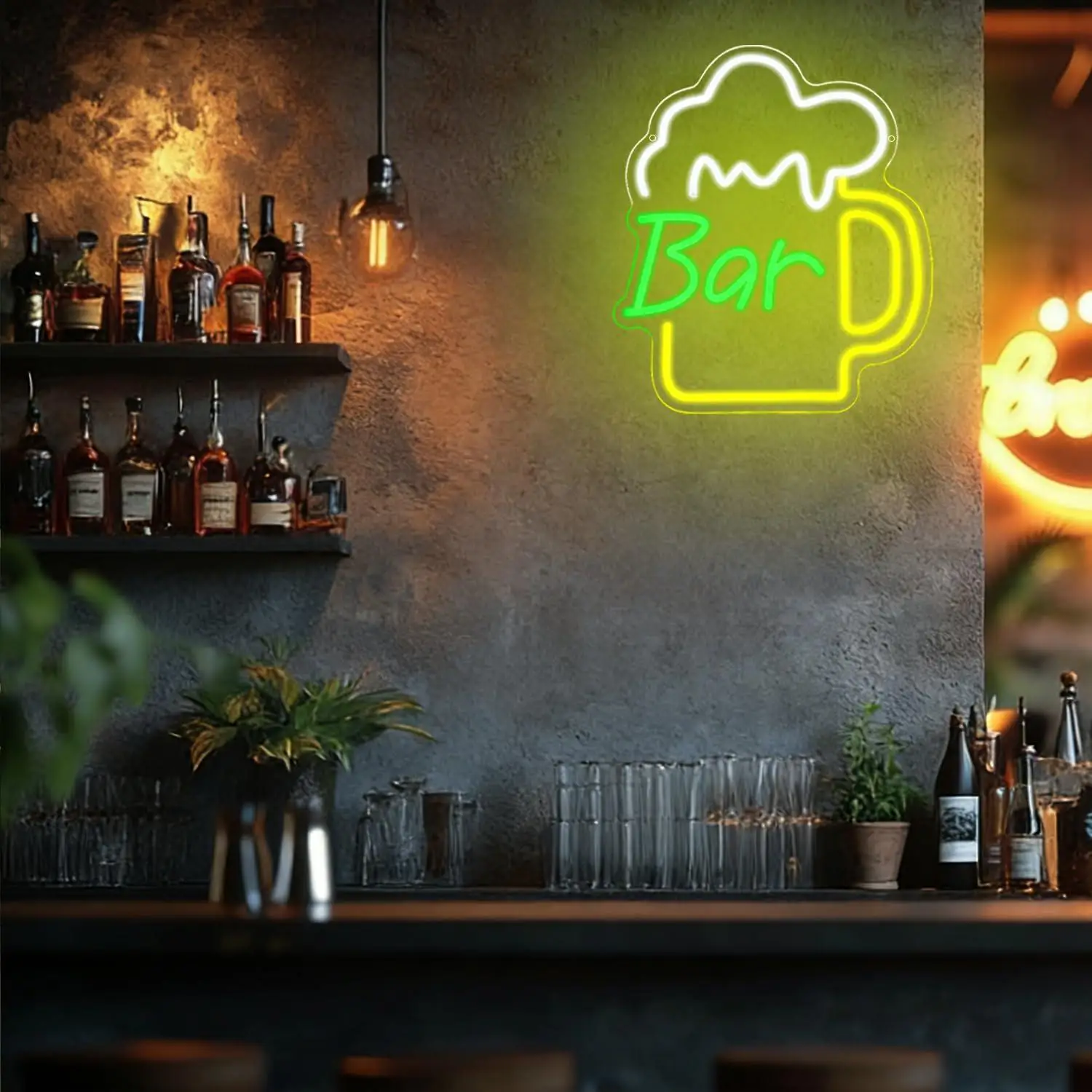 Beer Bar Neon Sign USB Dimmabl - Home Bar Signs reseña y precio