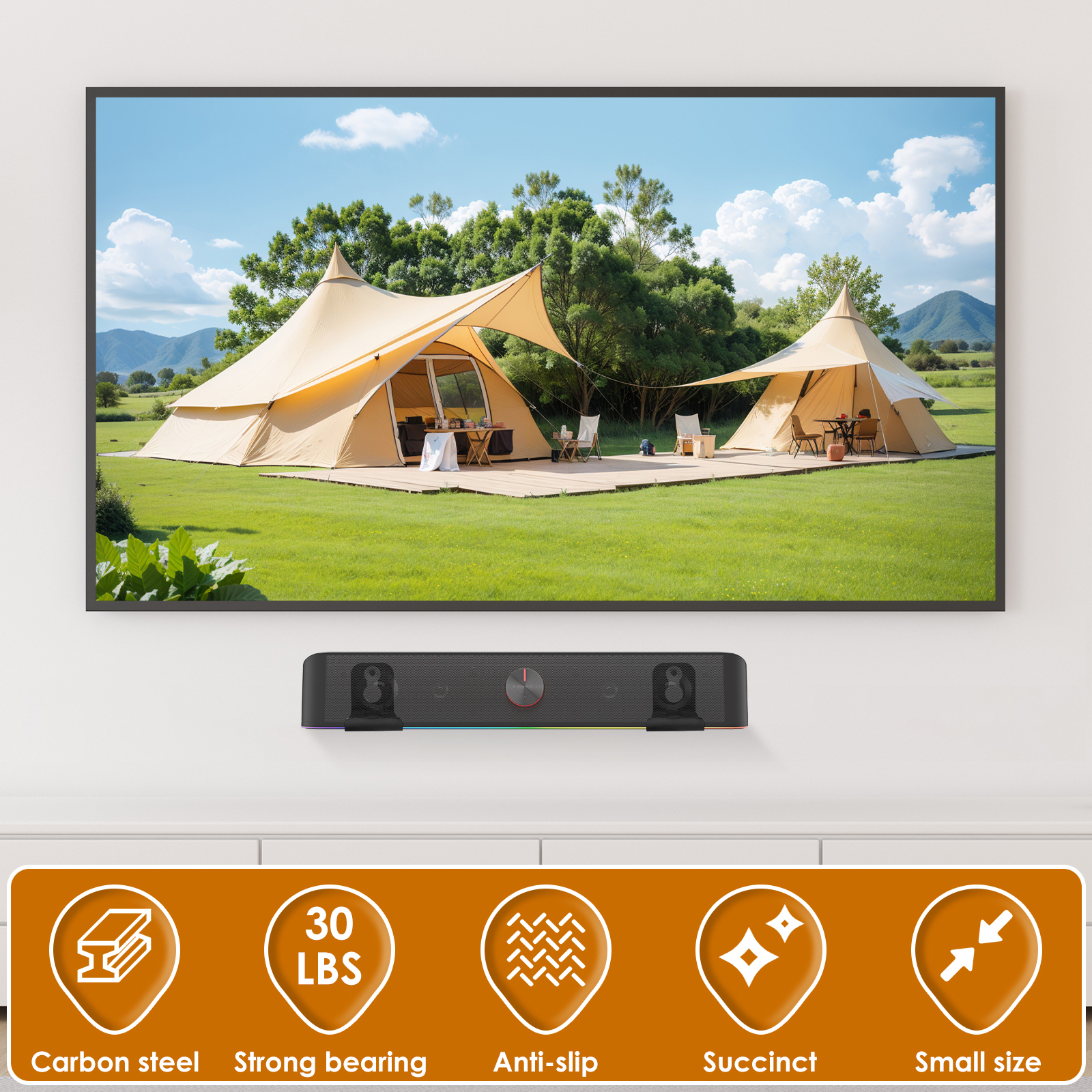 2Pcs Soundbar Speaker Stands W - Home Bar Stand reseña y precio