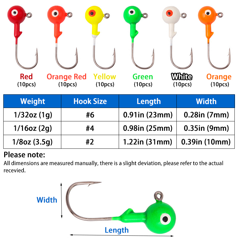 60Pcs/bag Lead Jig Heads Fishi - Jigger Double Sided reseña y precio