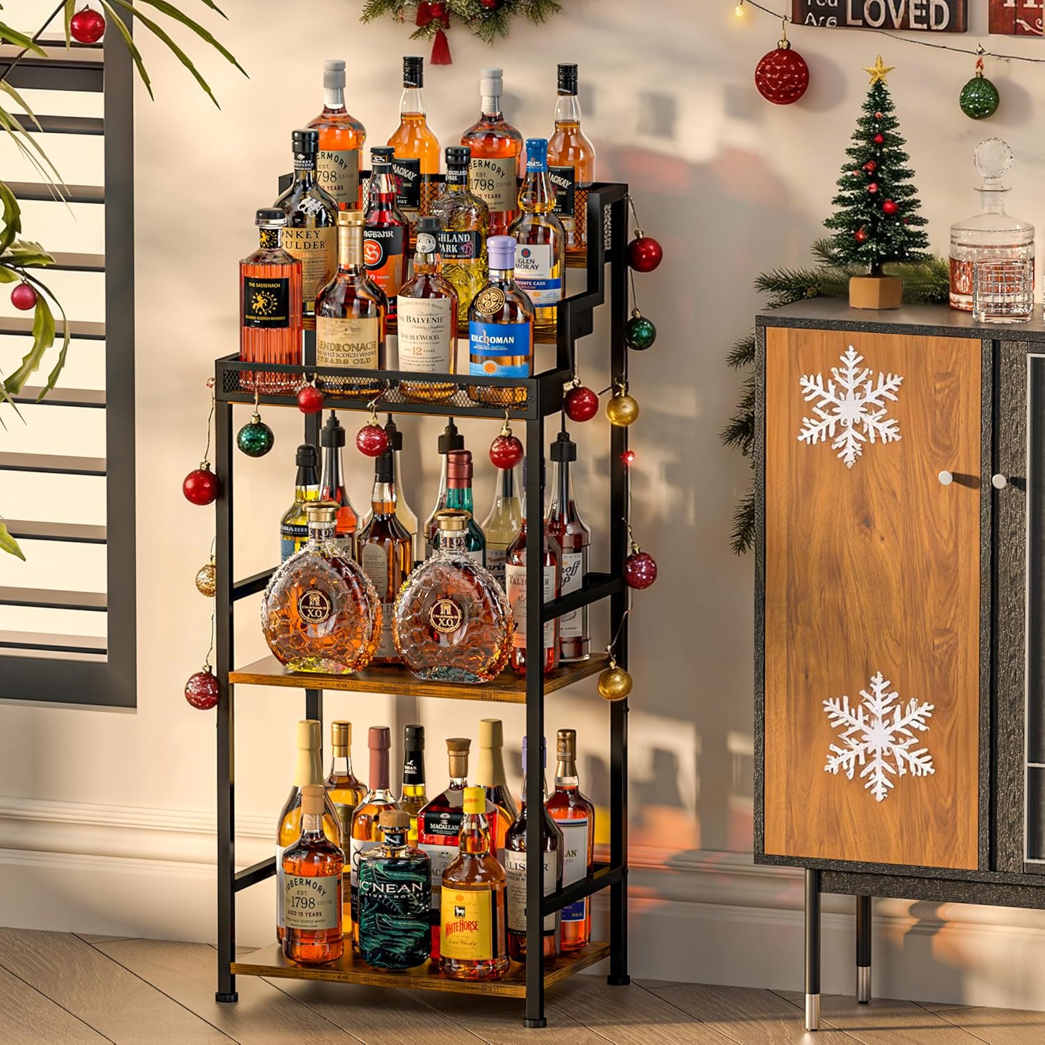 Trapezoidal Liquor Cabinet Bar - Home Bar And Cabinet reseña y precio