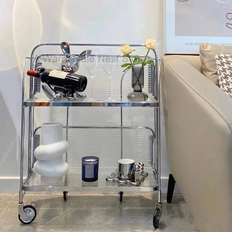 Trolley Transparent Glass Dini - Home Bar Shelves reseña y precio