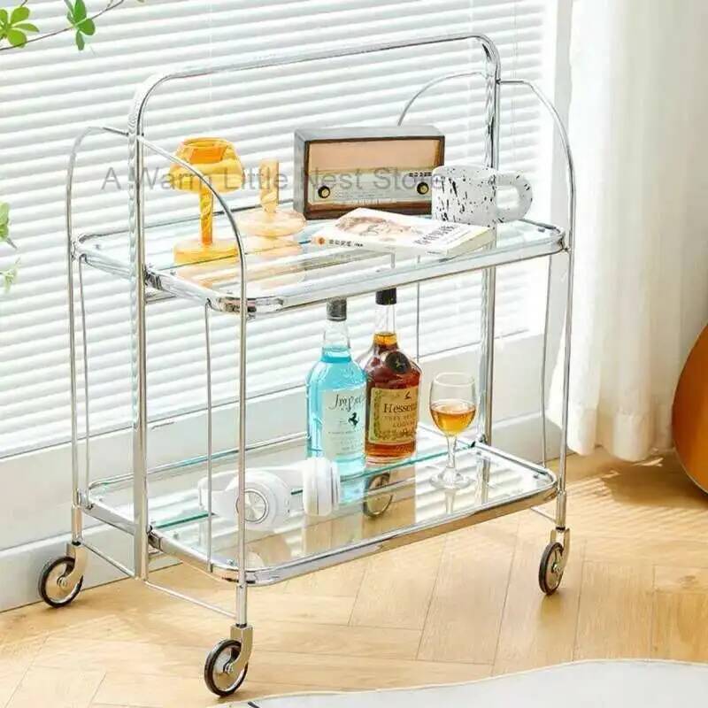 Trolley Transparent Glass Dini - Home Bar Shelves reseña y precio