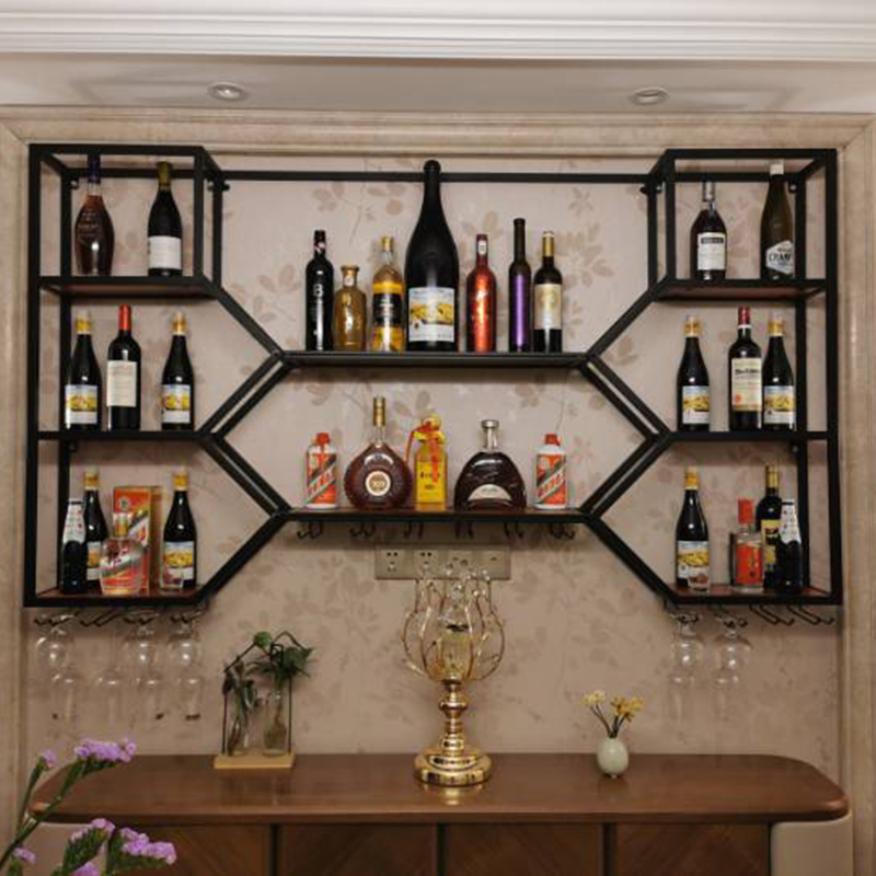 Metal Shelves Wine Cabinet Liv - Home Bar Shelves reseña y precio