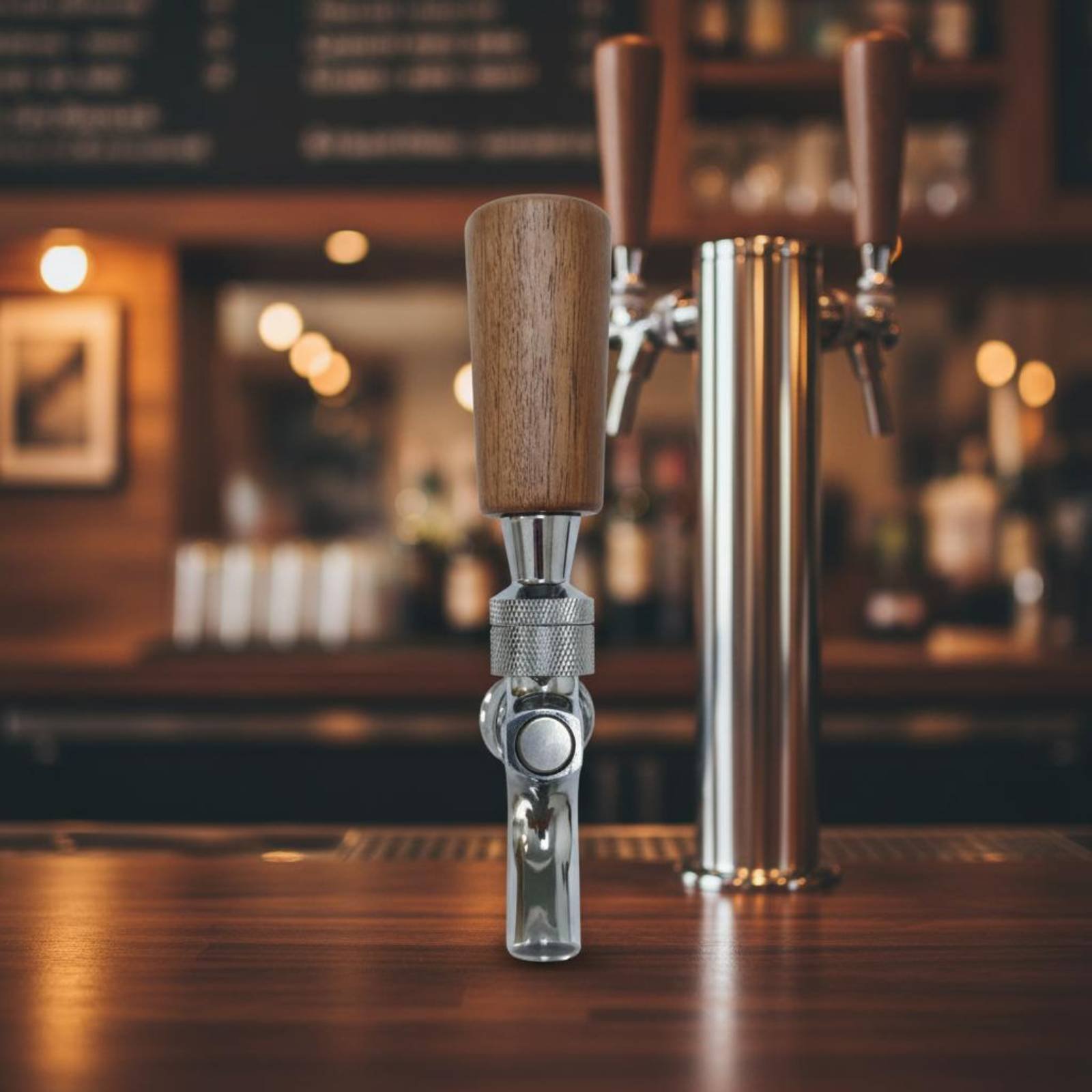 Short Wooden Beer Handle Solid - Home Bar Accessories reseña y precio