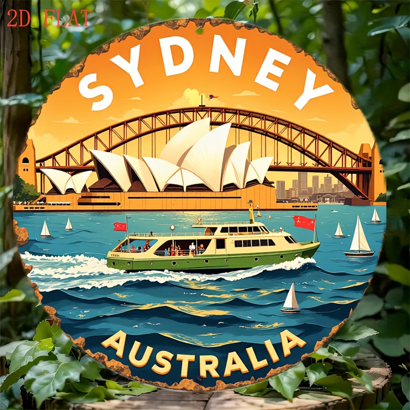 2D Metal Sign Sydney Australia - Home Bar Sydney reseña y precio