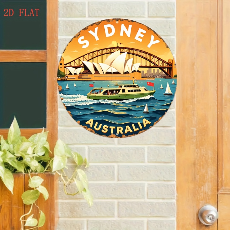 2D Metal Sign Sydney Australia - Home Bar Sydney reseña y precio