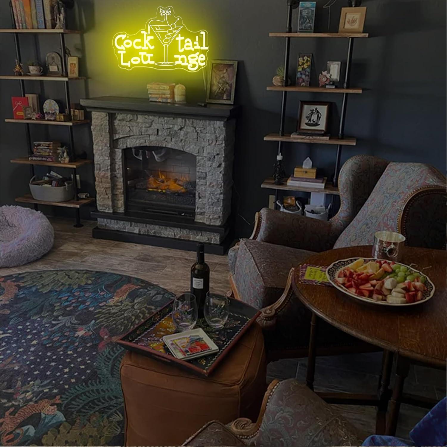 Cocktail Lounge Neon Sign Dimm - Home Bar Signs reseña y precio