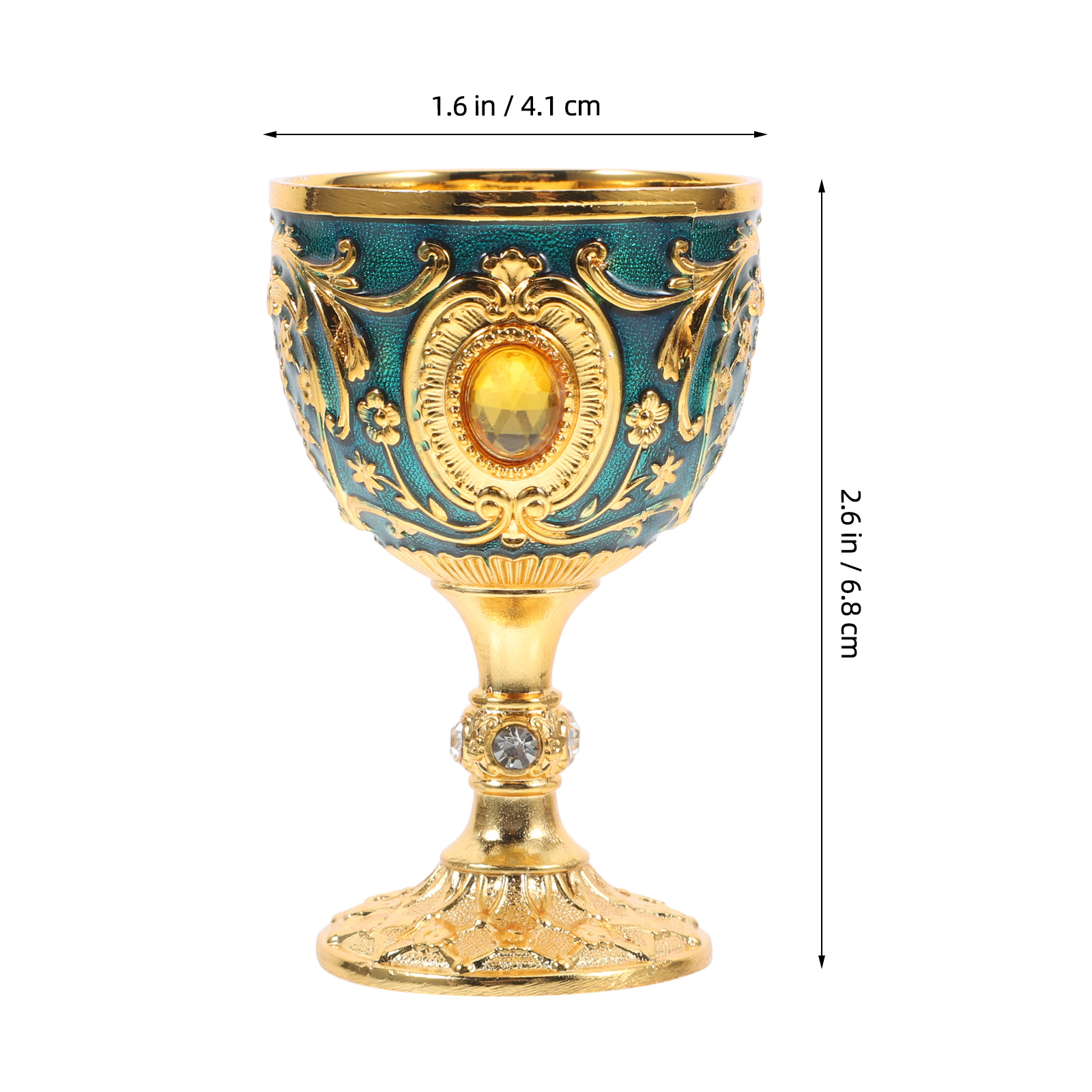 Gold Chalice Cup Retro Vintage - Old Fashioned Glass reseña y precio