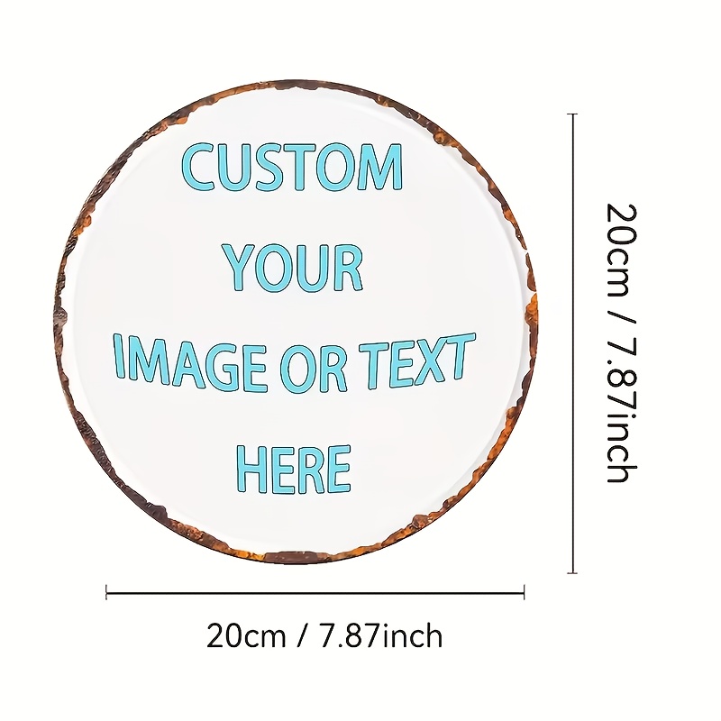 Custom Round Metal Tin Sign, P - Home Bar Signs reseña y precio