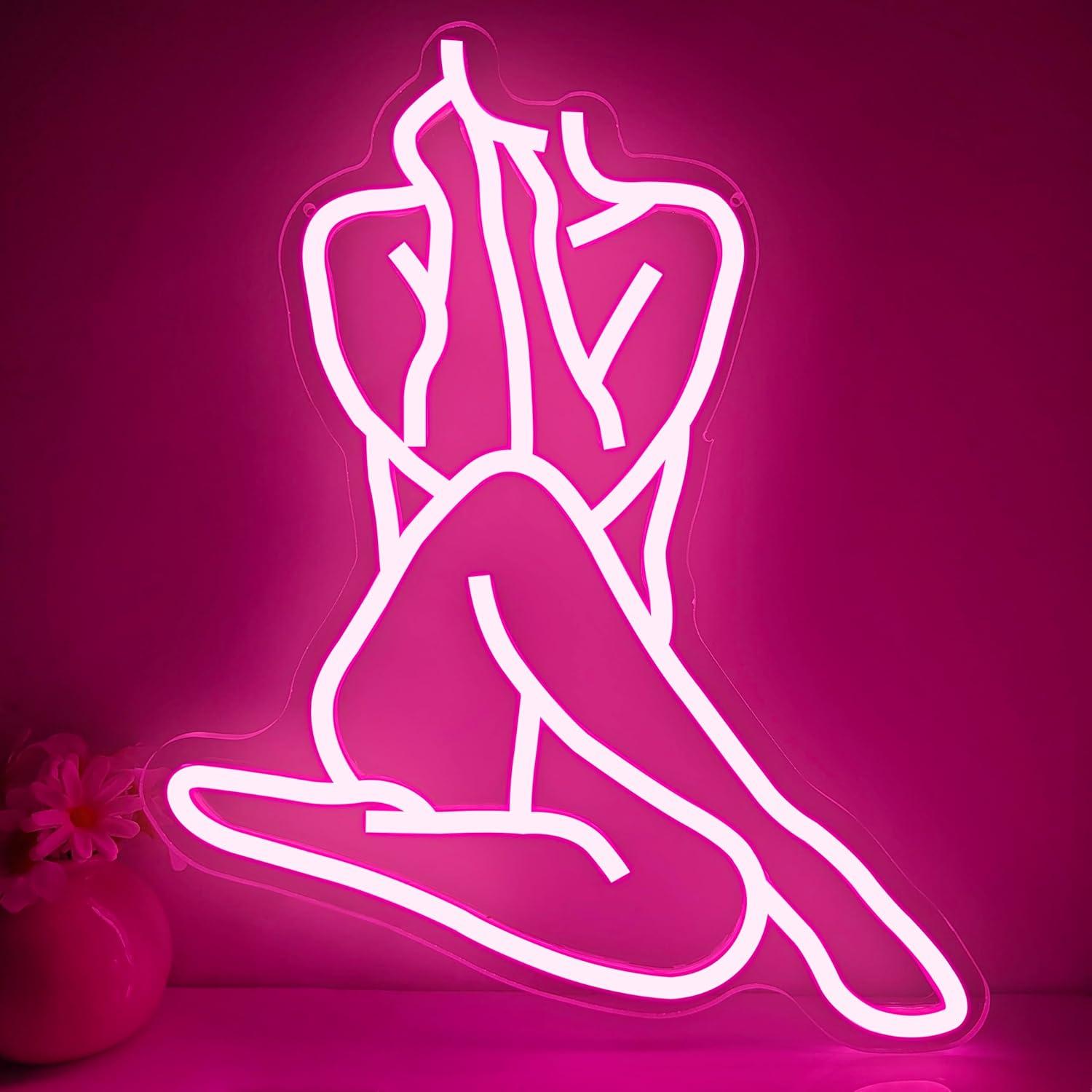 Lady Neon Sign Dimmable LED Li - Home Bar Signs reseña y precio