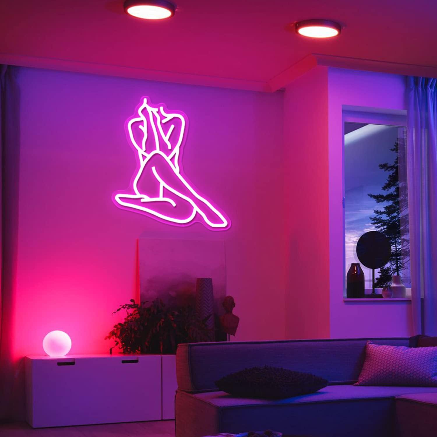 Lady Neon Sign Dimmable LED Li - Home Bar Signs reseña y precio