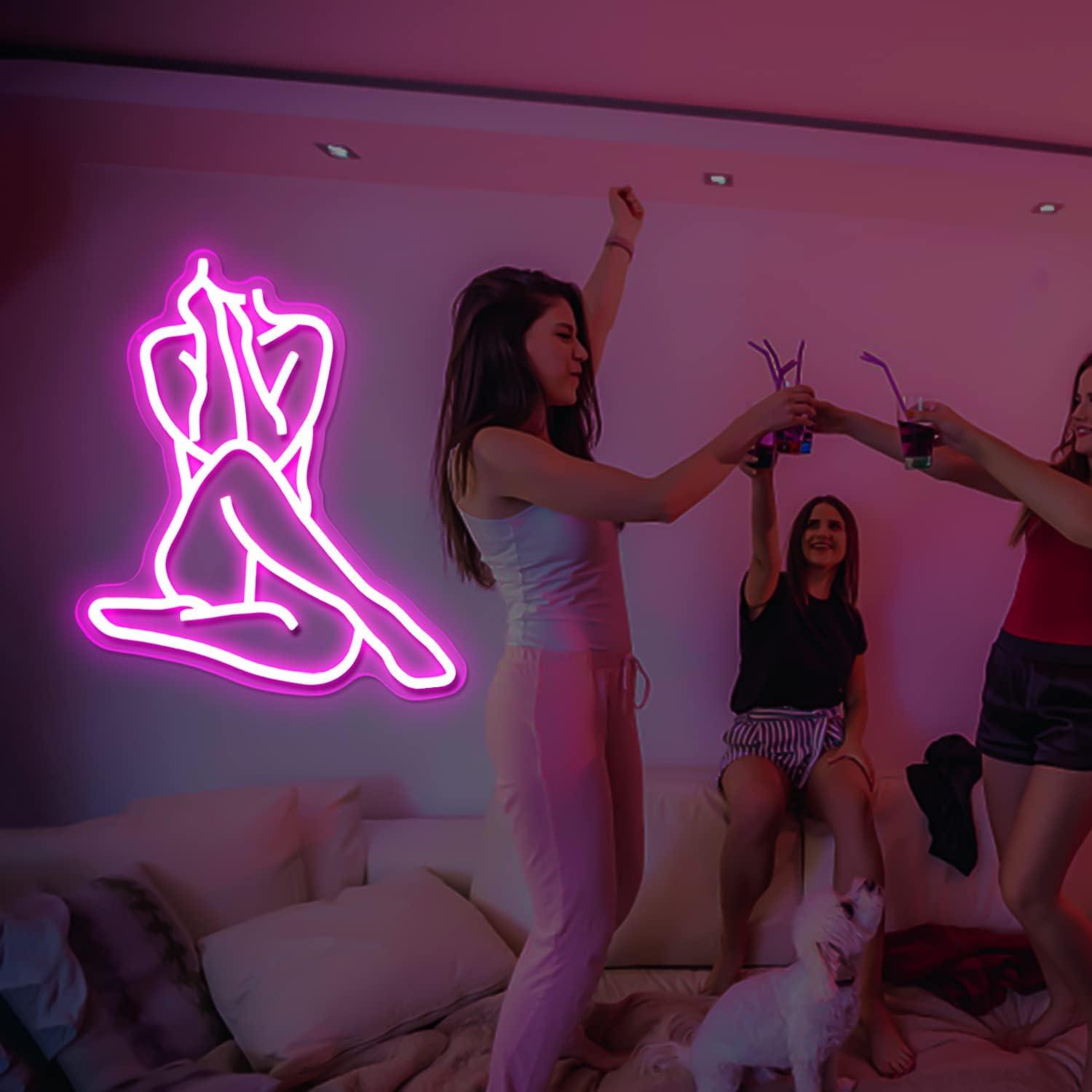 Lady Neon Sign Dimmable LED Li - Home Bar Signs reseña y precio